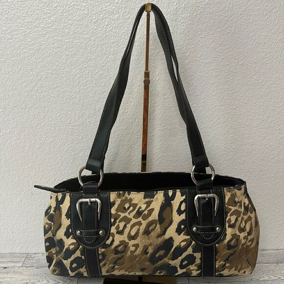 Croft & Borrow Leopard Print Shoulder Bag NWT - Picture 1 of 13